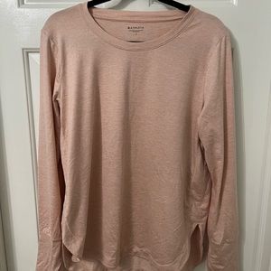 Athleta Uptempo Top size Large pale peachy pink